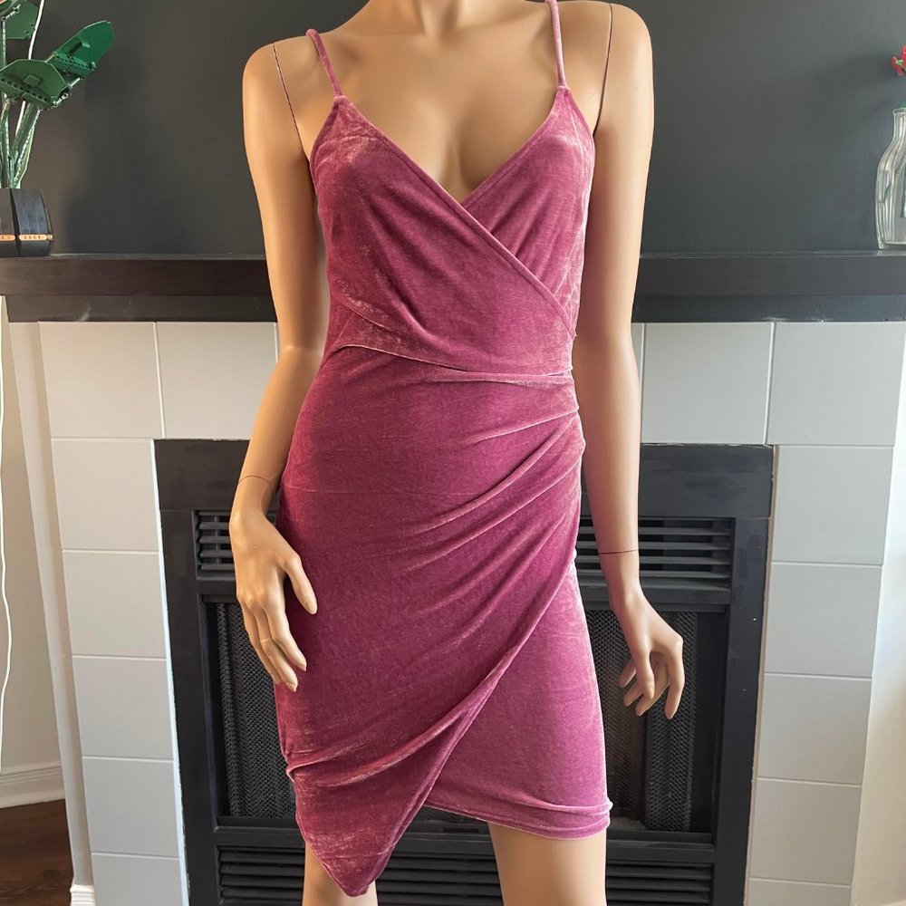 The Vintage Shop Crushed Velvet Dress